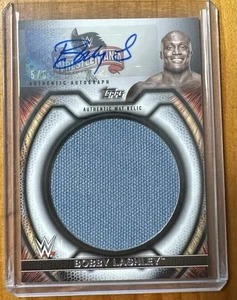 2021 Topps WWE Undisputed Bobby Lashley Mat Relic Patch Auto Red /5 - Picture 1 of 2