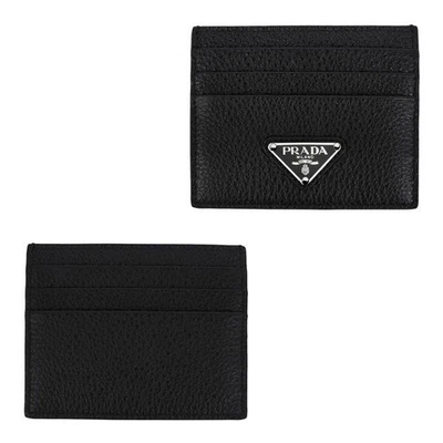 Prada Iconic Leather Card Holder with Triangle Logo 2MC025 2E54 F0002 135541873 - Image 1 of 4