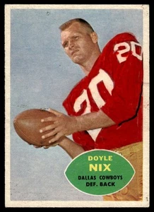 1960 Topps Doyle Nix Rookie Dallas Cowboys #39 - Bild 1 von 2