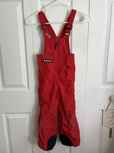 Columbia Sportswear Vertex Jugend Schnee Ski Trägerhose Latzhose Kinder Größe 4-5 rot - Bild 1 von 5