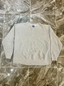 Vintage 90er Champion Sweatshirt grau unbedruckt Größe 2XL - Bild 1 von 9