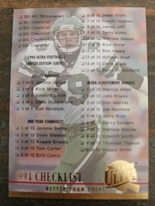 1994 Fleer Ultra Checklist #325 - Picture 1 of 2