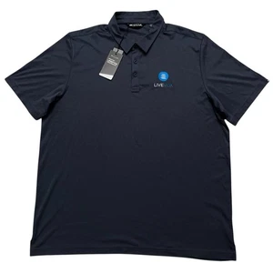 Travis Mathew Poloshirt Herren 3XL Kurzarm Oceanside Solid Golf Blau NEU - Bild 1 von 6
