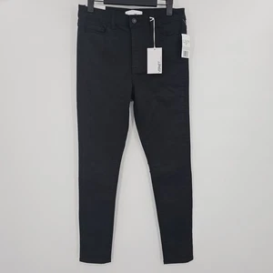 NUEVO Pantalones de mezclilla Vervet para mujer talla 27 negros HAYLIE tiro alto ajustados - Imagen 1 de 13