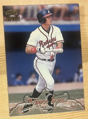 1998 Pacific Paramount CHIPPER JONES  #130 Braves HOF  - Image 1 of 2