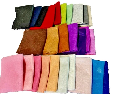 LOT OF 25 - 12" x 12" Felt Squares ; ASST. COLORS; 30 x 30cm-Soft Felt Fabric - Image 1 of 4