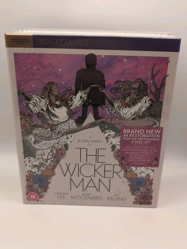 The Wicker Man 4K UHD Blu-ray, Studio Canal Vintage Classics, OOP Digipack NEW Foto 1 de 4