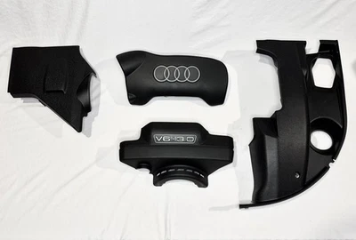 Audi A4 B6 3.0 V6 - Juego completo de cubiertas de motor *COMO NUEVO* (2002, 2003, 2004, 2005) Foto 1 de 4