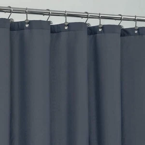 72 in. W x 84 in. L Waterproof Fabric Shower Curtain in Stone Blue - Picture 1 of 6