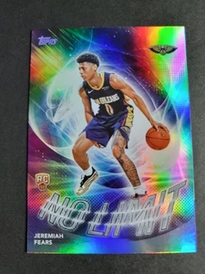 Jeremiah Fears 2025-26 Topps Basketball RC Rookie No Limit Rainbow - Picture 1 of 2