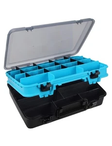 Caja organizadora y de almacenamiento para aparejos de pesca, caja de plástico - Picture 1 of 6