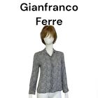 Gianfranco Ferre Jeans Vintage Cheetah Print Long Sleeve Button Up Shirt M