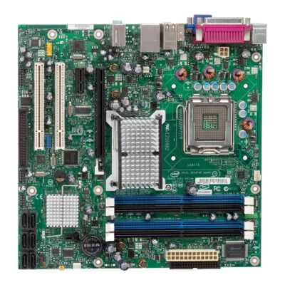 CARTE MÈRE Micro-ATX INTEL D41676-402 DQ965GF LGA775 DDR2 PCIe PCI - Photo 1/3