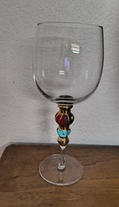 Artland Christmas Splendor Water or Wine Goblet- 8 7/8” Stem #2 - Picture 1 of 2