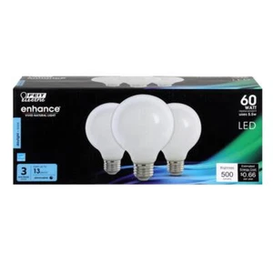 Feit Electric acre Enhance G25 E26 (Medium) Filament LED Bulb Daylight 60 Watt E - Picture 1 of 1