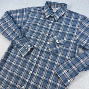 Vintage Levi's Hemd Herren S (Jungen 20) kariert blau Knopfleiste weißes Etikett USA 80er - Bild 1 von 10