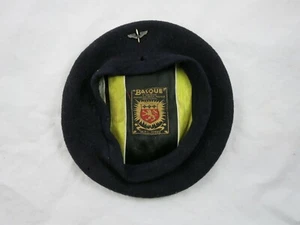 Vintage Blue Wool Basque Beret And USA Army Air Force Sweetheart Prop Wings Pin - Picture 1 of 11