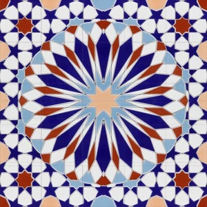 Panel de cerámica de mosaico de patrón árabe decoración de arte árabe salpicadero azulejo mural - Imagen 1 de 7