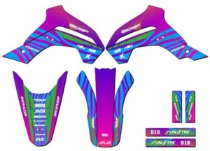 2019-2020 KLX 140 G TIGRE Pink Senge Graphics Kit Compatible with Kawasaki - Picture 1 of 10