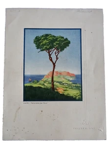 mENU PAPER VULCANIA COSULICH LINE ITALIAN FAREWELL DINNER 1937 EPHEMERA neocurio - Picture 1 of 12