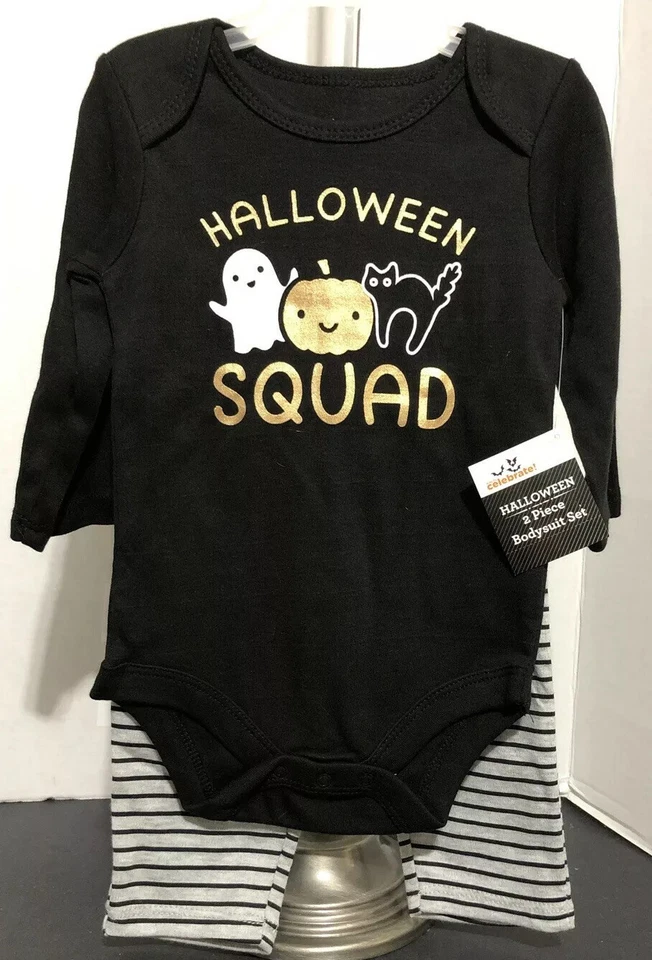 Halloween Squad 2 Piece Set Outfit Infant Size Born