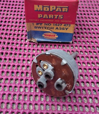 Interruptor limpiaparabrisas Plymouth Fury Belvedere Savoy 1956 nuevo en stock MoPar de una sola velocidad Foto 1 de 2