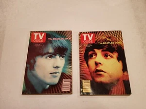 TV GUIDE BEATLES 2000 Collecters Cover Editions Of PAUL and GEORGE  - Picture 1 of 7