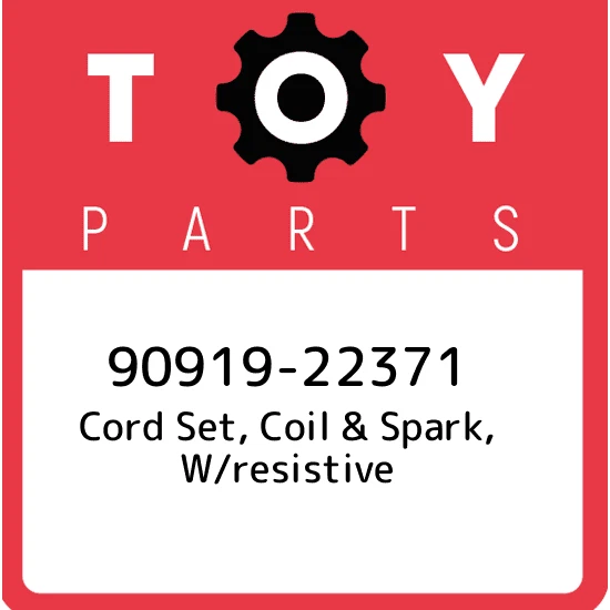 90919-22371 Toyota Cord set, coil & spark, w/resistive 9091922371, New Genuine O - Image 1 of 1