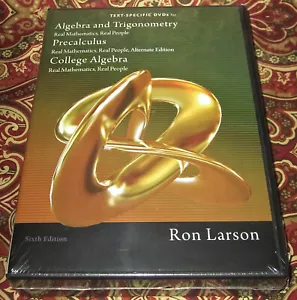 TEST SPECIFIC DVDs CALCULUS RON LARSON ALGEBRA TRIGONOMETRY PRECALCULAS COLLEGE - Imagen 1 de 2