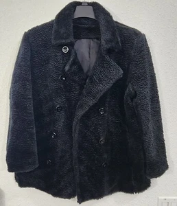 Gallery Faux Fur Jacket Women's Black Size M - Picture 1 of 9