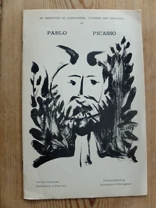 Pablo Picasso exhibition leaflet University of Nottingham - circa 1960 - Imagen 1 de 5