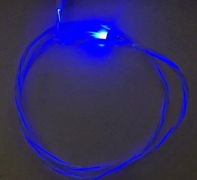 Cargador USB con iluminación LED de IMÁN FLOW CANDY para TODOS LOS teléfonos/dispositivos USB MICRO-B Foto 1 de 4