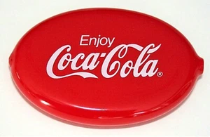 1999 Coca-Cola Enjoy Coke Slogan Change Coin Holder Soft Plastic Soda NOS New - Picture 1 of 3
