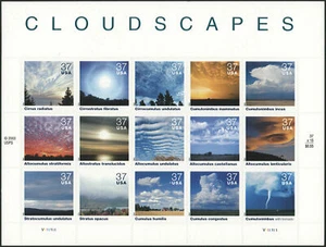 US 2004 SC#3878 CLOUDSCAPES SHEET OF 15 POSTAGE STAMP MNH - Picture 1 of 1