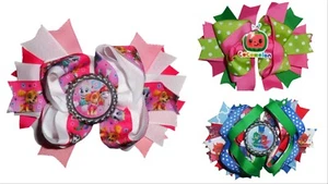 NEU Cocomelon Pw Patrol PJ Maske Mädchen 5 Zoll Haarschleife Clip - Bild 1 von 4
