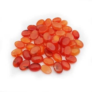 Natürlicher Karneol Oval Cabochon Lose Edelstein 24 Stck. 8,50*12-9*13 MM 100 CT - Bild 1 von 4