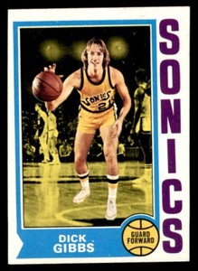 1974 Topps Basketball #106 Dick Gibbs NM *d14