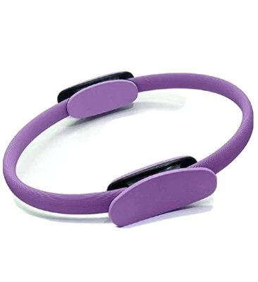 Anillo Pilates–15" Fitness Circle Ligero Duradero Espuma Acolchada Manijas Flexibles Foto 1 de 4