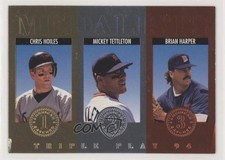 1994 Donruss Triple Play s Mickey Tettleton Chris Hoiles Brian Harper #1