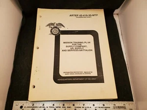 1991 ARTEP 42-418-30-MTP MISSION TRAINING PLAN SUPPLY F12-3 - Bild 1 von 1