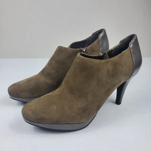 Bandolino Platform Ankle Booties Size 9.5 Suede Dressy Heeled Bootie - Picture 1 of 15