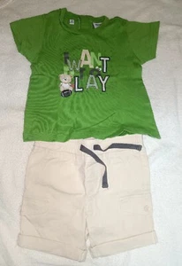 Completo Neonato Estivo Primigi Pantaloncino e Maglietta Manica Corta 6 Mesi 62 - Foto 1 di 4