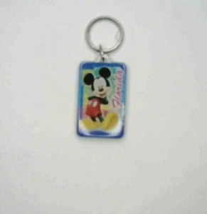 NEW Disney Mickey Mouse Florida Souvenir Lucite Keychain Key chain Key Ring - Picture 1 of 2