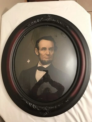 Abraham Lincoln Portrait Warranted Oil Colors Original print Untouched - Image 1 of 4