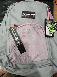 Neu Trans by JanSport 15" Rucksack - OVERT grau/rosa Laptop-Hülle - Bild 1 von 7