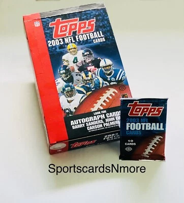 2003 Topps Hobby Factory Sealed Football Pack * Possible Tom Brady - Image 1 of 2