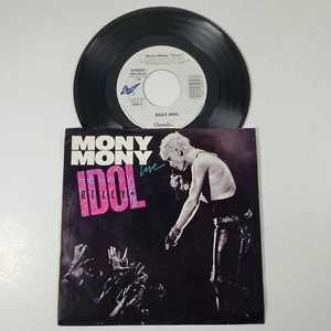 Billy Idol "Mony Mony (Live)" "Shakin' All Over" 45 Tested Vg+ Picture Sleeve - Picture 1 of 7