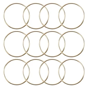 12 Pack 3 Inch Metal Macrame Rings Dream Catcher Hoop for DIY Wedding Wreath - Picture 1 of 6