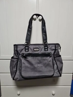Carter’s Essence Gray Hues Rainfall Diaper Bag Tote Extra Large Baby Product - Image 1 of 4