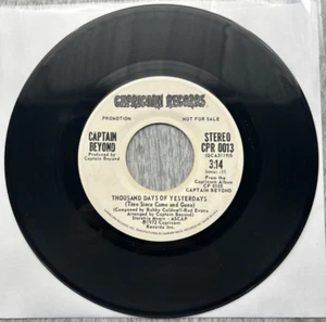 CAPTAIN BEYOND "Thousand Days Of Yesterdays" 1972 45rpm 7" Single Mono/Stereo - Picture 1 of 2